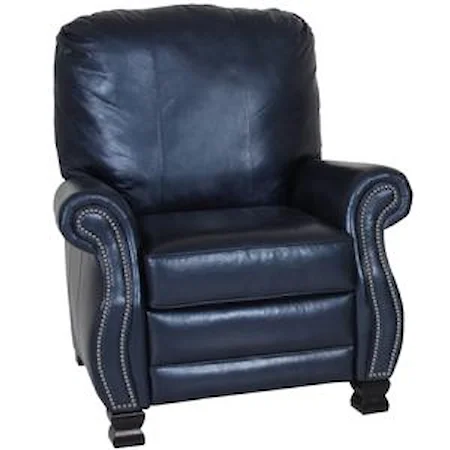 Contemporary Power Recliner With Nailhead Trim